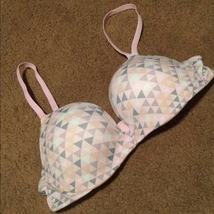 Victoria secret pink push up bra 36 c nwot
