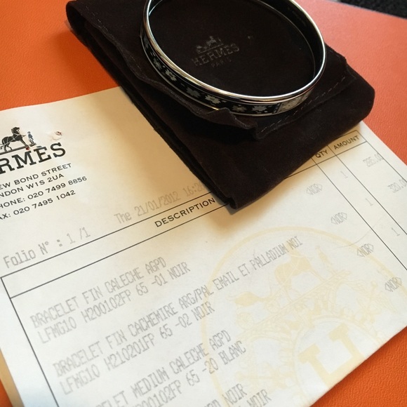 💰SOLD💰AUTHENTIC Hermes printed bracelet 2012 - Picture 4 of 4