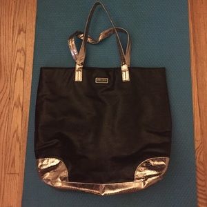 Black and silver Jimmy Choo tote