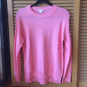 Pink j crew sweater