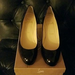 Christian Louboutin Simple Patent Brown Pump