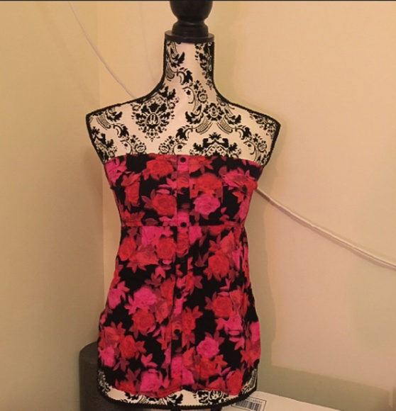Strapless shirt