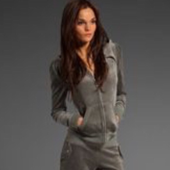 Juicy couture dark grey sweat jacket
