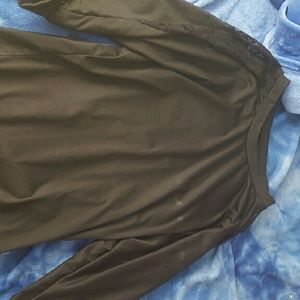 Black 3/4 sleeve blouse