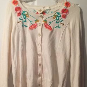 ANTHROPOLOGIE CARDIGAN SIZE MEDIUM