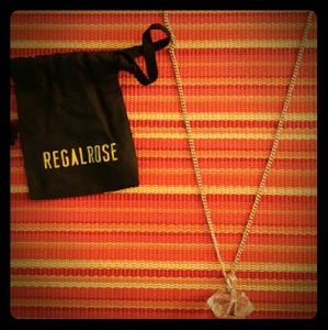 Regal Rose quartz necklace