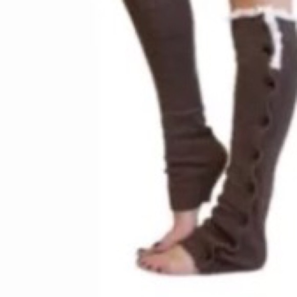 Knit crochet boot leg warmers button warm - Picture 2 of 2