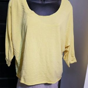 yellow medium sleeve t