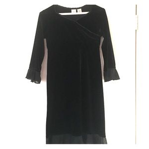 Talbots Black Velvet Dress