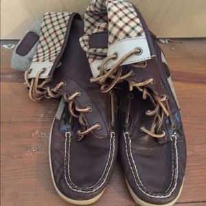Sperry Brown High Tops