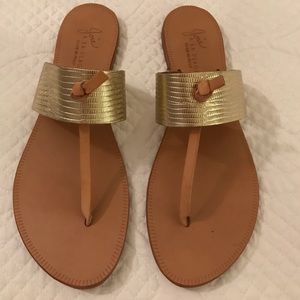 Joie gold La Plage leather sandals