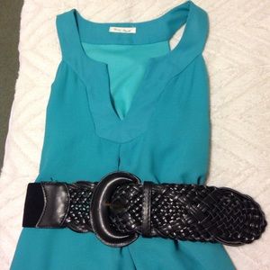 Black Braided Waist Belt