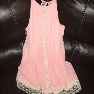 Ya LA dress. Medium. Pink with straps.