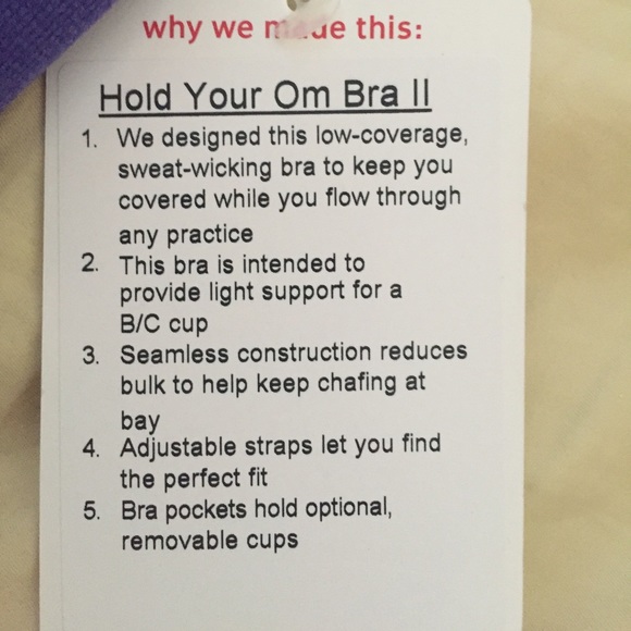 Lululemon Hold Your Om Bra II. Size 6 - Picture 4 of 4