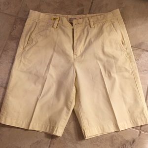 Men's yellow dress shorts