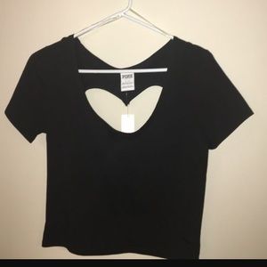 BNWT Victoria's Secret Sexy Black Crop Top!