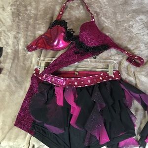 One piece dance costume