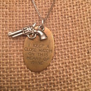 Walk the Line quote necklace