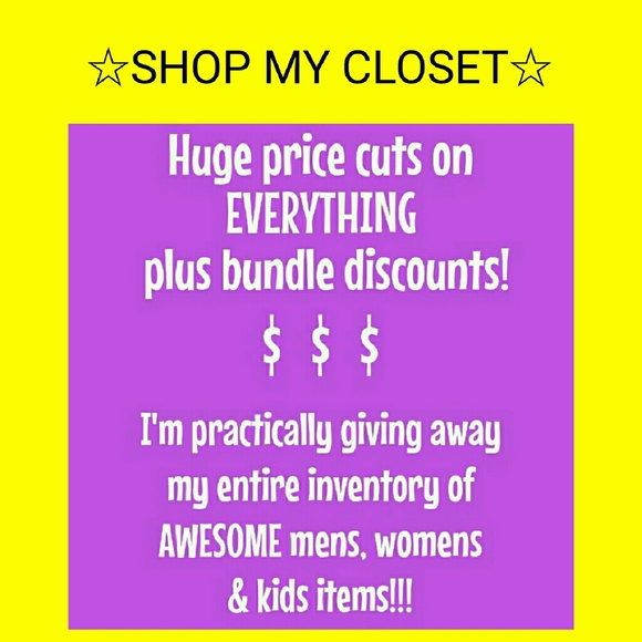 Most items under $10!!! IT'S ALL GOTTA GO!!!