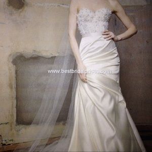 Ivory 2 piece WTOO wedding dress