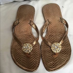 Snake Print Crystal Sandal