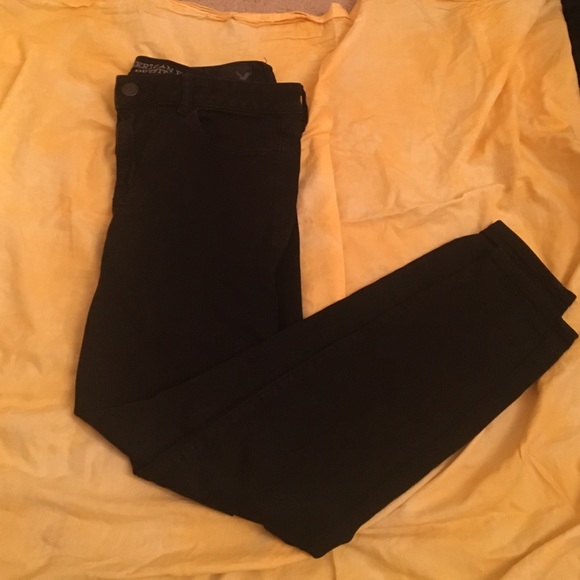 American Eagle Super Stretch Black Jeggings