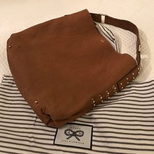 Anya Hindmarch tan leather shoulder bag