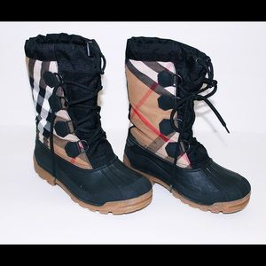 Burberry Snow Boots (classic plaid )