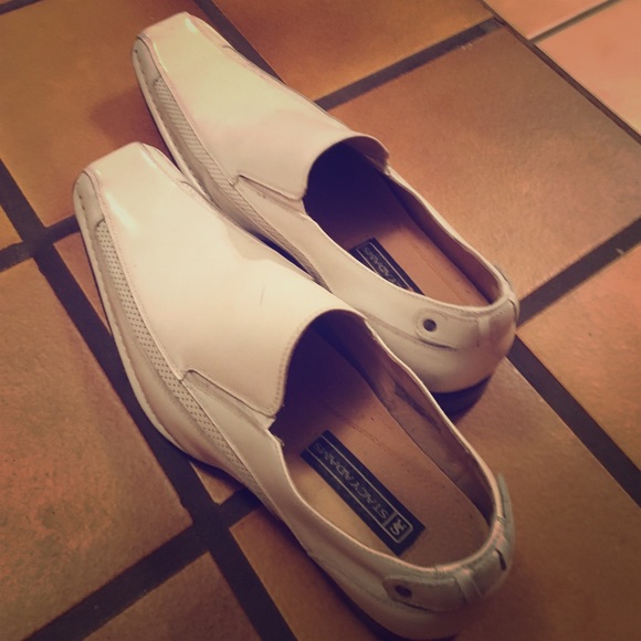 NWOT Men's Stacy Adams White Dress Shoes SZ 11