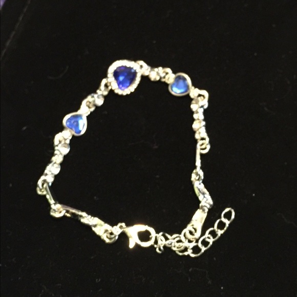 Ladies Ocean blue Rhinestone Bracelet - Picture 3 of 3