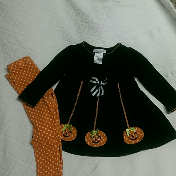 Toddler Girls Jack -o-lantern outfit