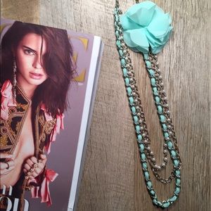 Mint Floral Necklace