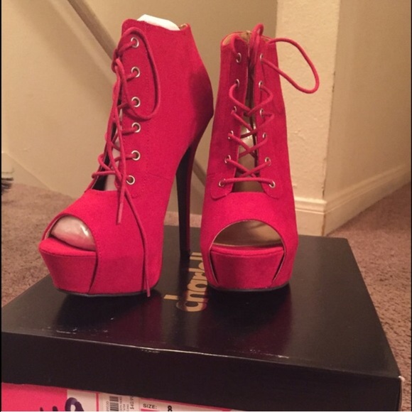 Red Booties - Picture 2 of 3