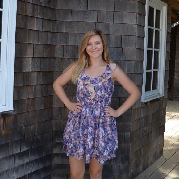 Ruffled Floral Dress