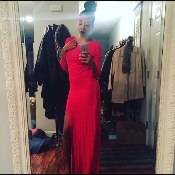 Missguided 'Red' Maxi Dress