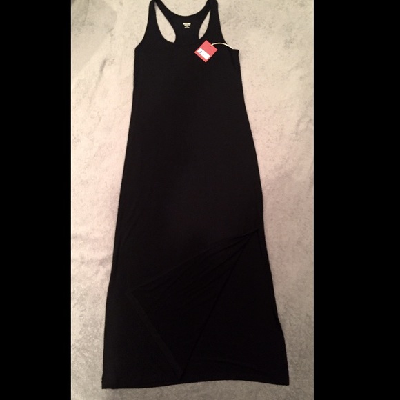 Mossimo Black Racerback Maxi Dress