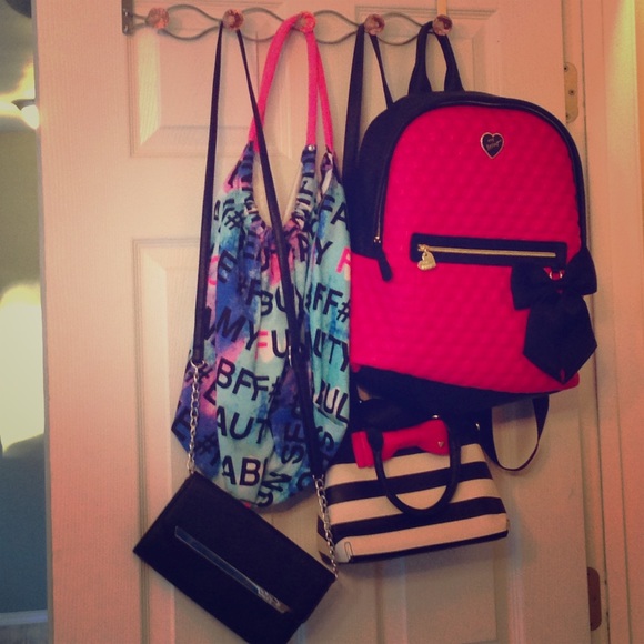 Black clutch bag
