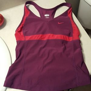 Nike Dri-fit tank Workout Built in bra Racerback
