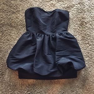 Black Mini Bubble Dress