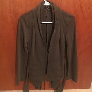 Olive green cardigan