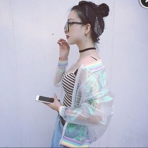 Holographic jacket 🌸