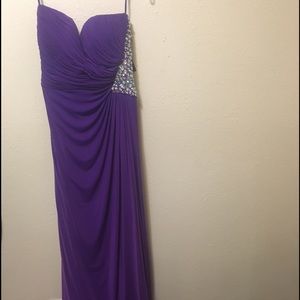 Floor length, formal dress