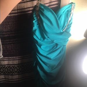 Tight cute blue night dress