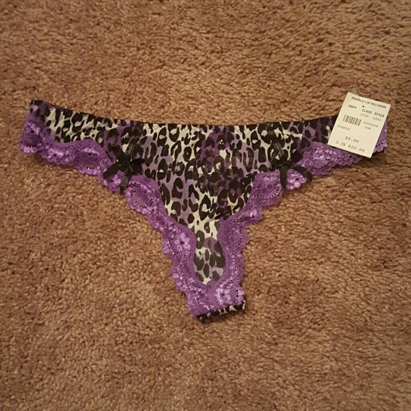Purple and black panties