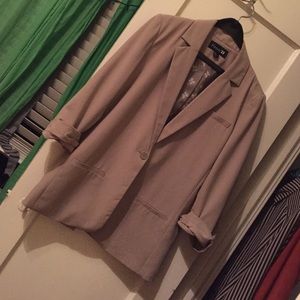 Tan boyfriend blazer