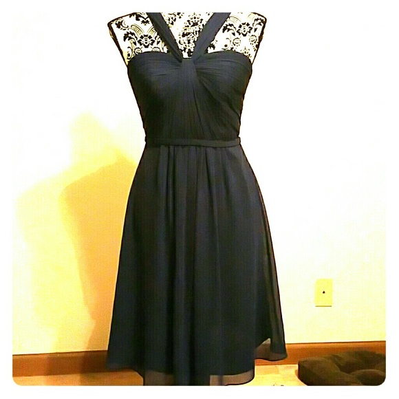 Navy blue bridesmaid dress