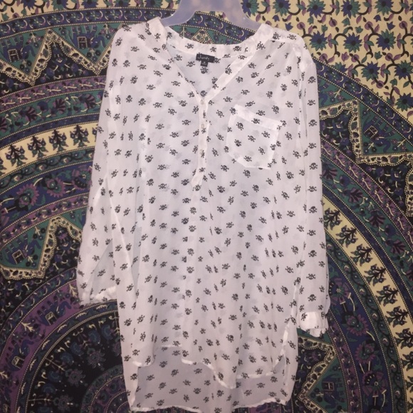 Skull Print Blouse