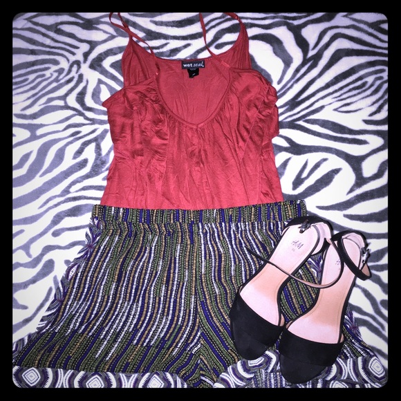 Wet seal strap blouse