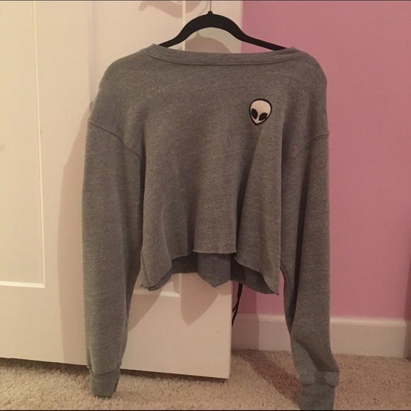 RARE Brandy Melville Alien Patch Sweatshirt