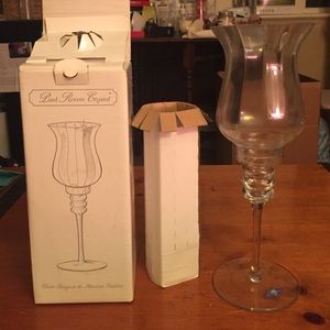 Paul Revere Crystal Hurricane Lamp